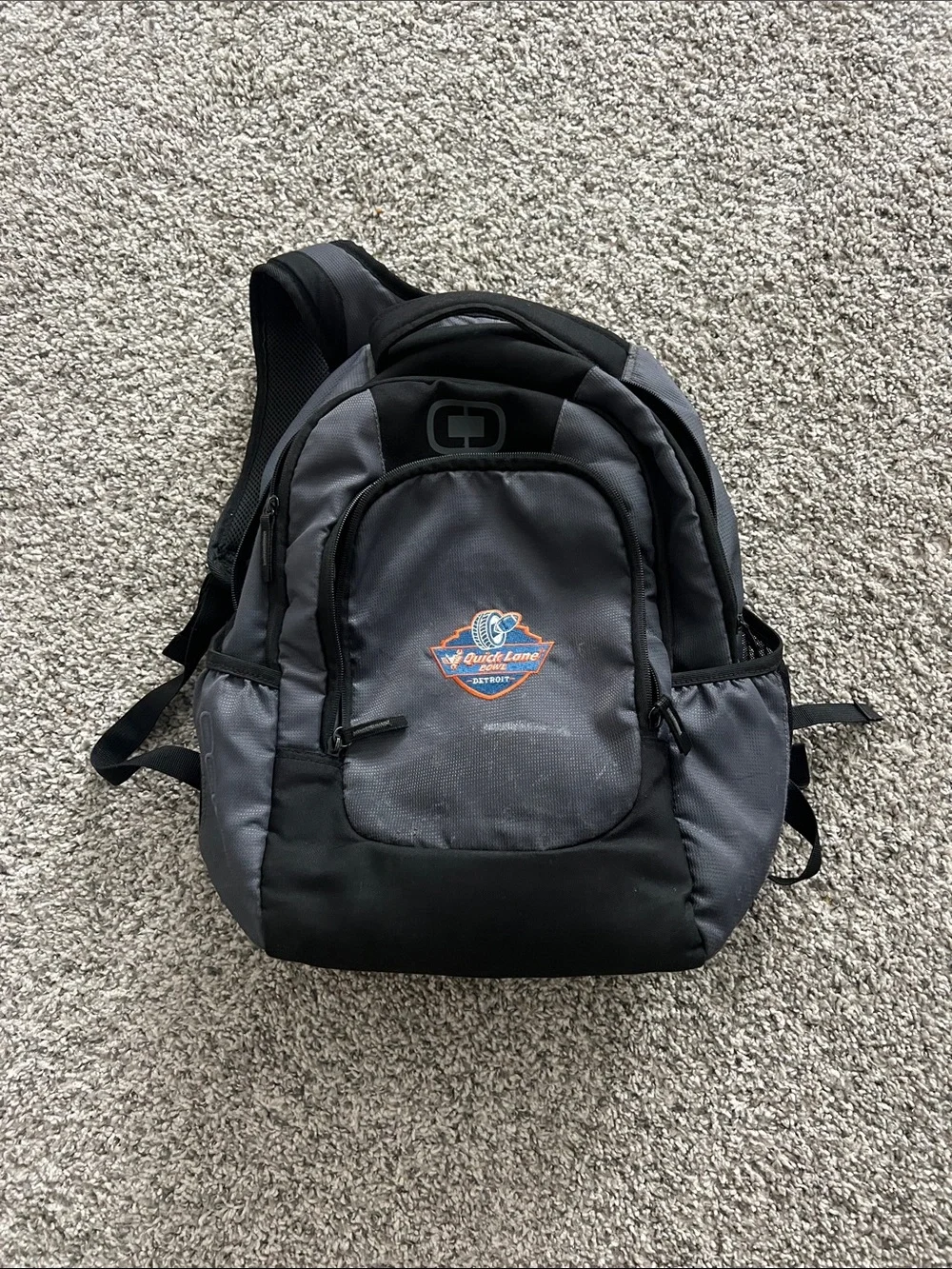 Grey & Black Men's Backpack